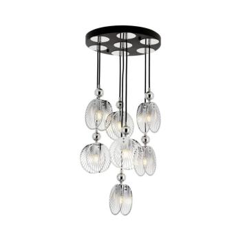 Kábelcsillár 7xE27/40W/230V fényes króm 301AUR1272 kép