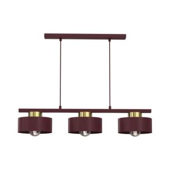 Kábelen függesztett csillár MARTI 3xE27/15W/230V bordó/arany 9702A kép