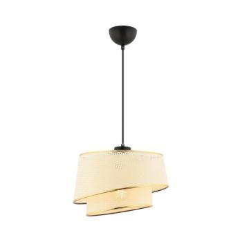 Kábeles csillár BARETTE 1xE27/60W/230V krémszínű/arany 390FLH2493