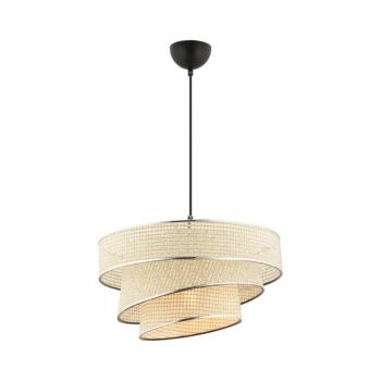 Kábeles csillár COUPER 1xE27/60W/230V, krémszínű/fényes króm 390FLH2421 kép