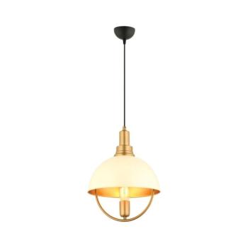 Kábeles csillár MONZA 1xE27/40W/230V átm. 30 cm krémszínű/arany 518LMS1125 kép