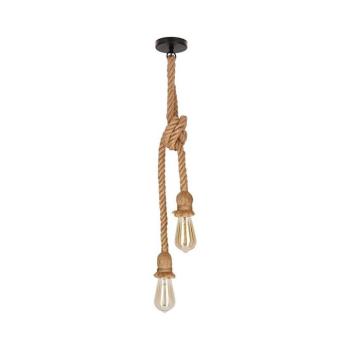 Kábeles függeszték VIDEA 2xE27/40W/230V barna 32-28747 kép