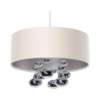Kábeles függőlámpa BUBBLE 1xE27/60W/230V Ø 50 cm bézs 01B-001-60 kép