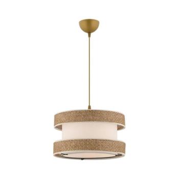 Kábeles függőlámpa HALO 1x E27/60W/230V krémszínű/bézs 390FLH2451 kép