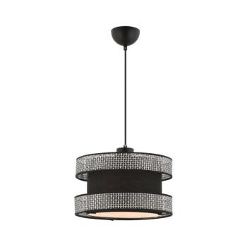 Kábeles függőlámpa HALO 1xE27/60W/230V fekete/szürke 390FLH2457 kép
