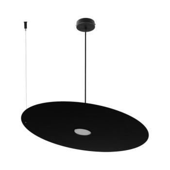 Kábeles függőlámpa PIATTO 1xGX53/15W/230V, átmérő 55 cm, fekete MLP2917