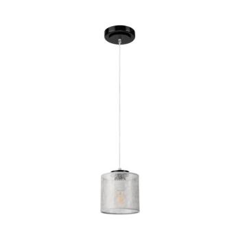 Kábeles függőlámpa ROSA 1xE27/60W/230V fekete/szürke LM-1.8/CZARNY kép