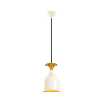 Kábeles függőlámpa SIVANI 1xE27/40W/230V fehér/réz 536NTD1147 kép