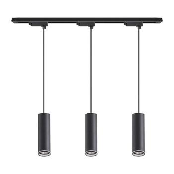 Kábellel függesztett csillár a PIPE sínrendszerhez 3xGU10/10W/230V, fekete ML2079 kép