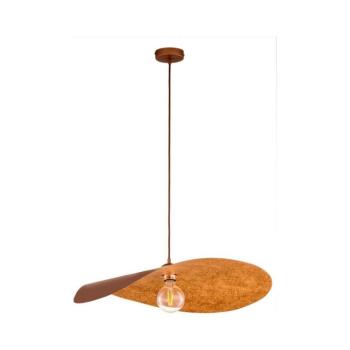 Kábellel függesztett csillár LEAF 1xE27/15W/230V barna/rézszínű 41920 kép