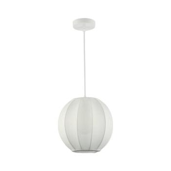 Kábelre függesztett csillár DANA 1xE27/15W/230V, átmérő 25 cm, fehér ML1805
