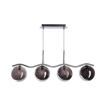 Kábelre függesztett csillár LUMOS 4xG9/20W/230V füstös fekete 34-44266 kép