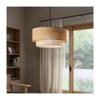 Kábelre függesztett NATURA csillár 1xE27/40W/230V barna 780SGN4728 kép