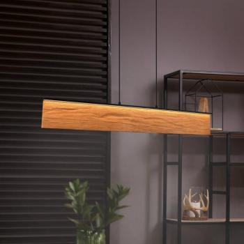 Kalea LED lógó lámpa, hossza 110 cm, fa színű, fa kép