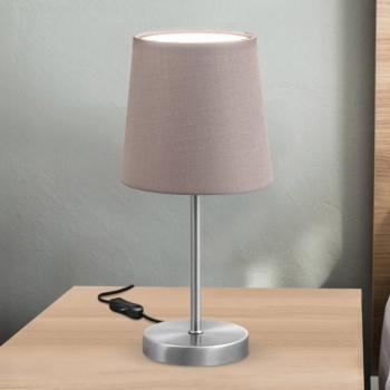 Kaneo asztali világítás, taupe színű, magasság 30,8 cm, fém, textil, E14 kép