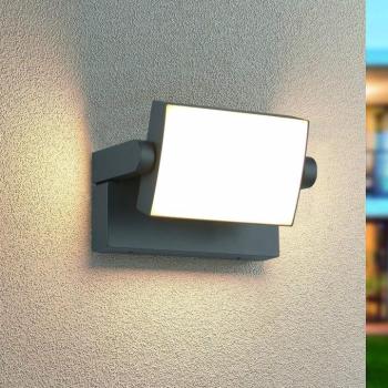 KANSAS LED kültéri fali világítás, antracit, szélesség 20 cm, IP54