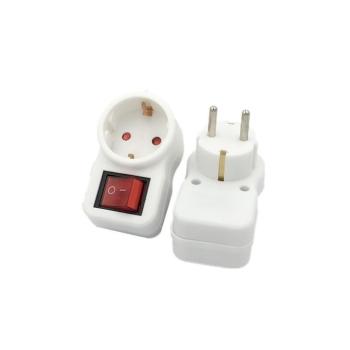 Kapcsolóval ellátott adapterek, fehér, V-TAC, 8841 kép