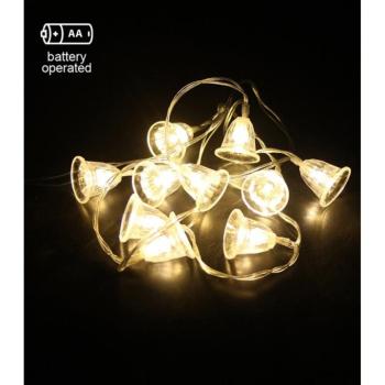Karácsonyi fényfüzér NATALE-16 10LED 2700K 1m 2xAA IP20 átlátszó időzítő funkcióval 5620711 VITO kép