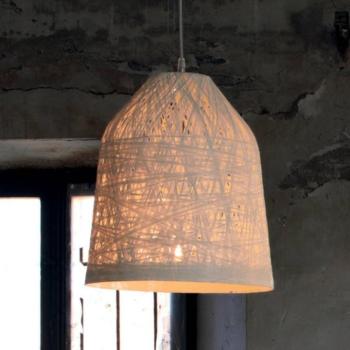 Karman Black Out - fehér függő lámpa, 35 cm kép