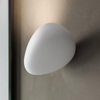 Karman LED kültéri falilámpa Flò fehér 16 x 12 cm műgyanta IP55 kép