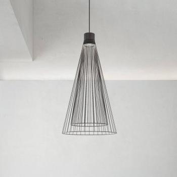 Karman LED lógó világítás Ikonika, fekete, Ø 40 cm, fém kép