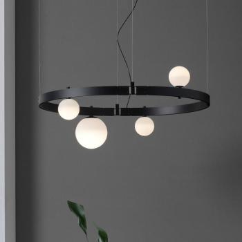 Karman Stant LED függő lámpa fekete Hossza 103 cm kép
