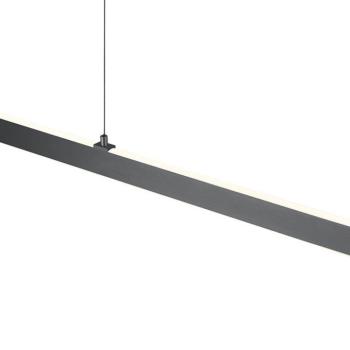 Karo LED függő lámpa, antracit, hossza 130 cm, fém, CCT kép