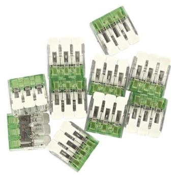Karos vezetékösszekötő 4 mm2, 10 szt, átlátszó, EMOS, A9102 kép