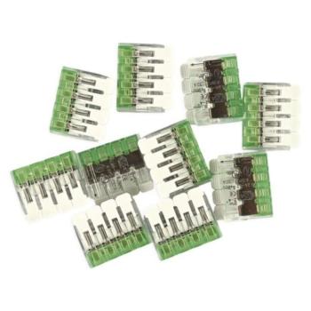 Karos vezetékösszekötő 4 mm2, 10 szt, átlátszó, EMOS, A9103 kép