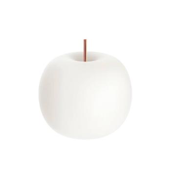 kdln Kushi asztali világítás, réz/fehér, Ø 33 cm, üveg kép