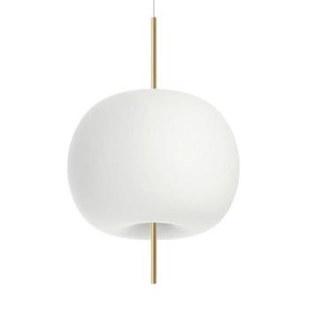 kdln Kushi lógó világítás, sárgaréz/fehér, Ø 43 cm, dimmelhető kép