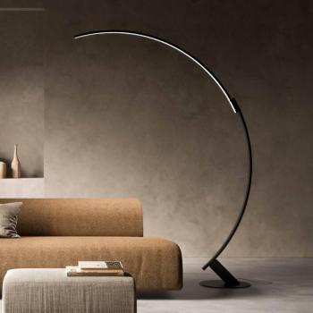 kdln LED álló világítás Kyudo, fekete, magasság 212 cm kép