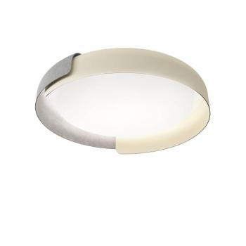 kdln LED mennyezeti világítás Dala, homokfehér/beton, Ø 58 cm, dimmelhető kép