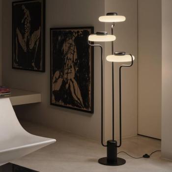kdln TRATTO LED álló világítás, fekete, magasság 150 cm, 3 izzós kép