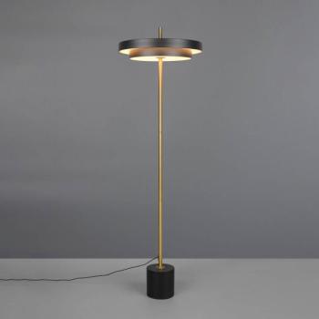 Keaton LED álló lámpa, fekete/arany színű, magasság 138 cm, CCT kép