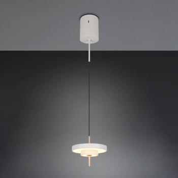 Keaton LED lógó lámpa, világosszürke, Ø 20 cm, fém, CCT kép