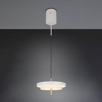 Keaton LED lógó lámpa, világosszürke, Ø 40 cm, fém, CCT kép