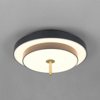Keaton LED mennyezeti lámpa, fekete/arany színű, Ø 40 cm, CCT kép
