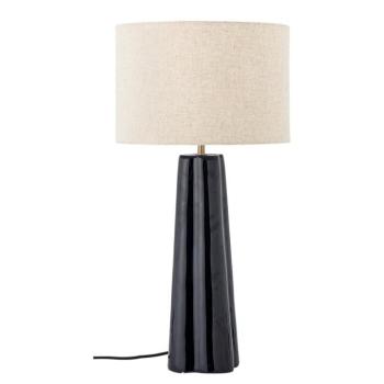 Kék-krémszínű fém asztali lámpa textil búrával (magasság 61 cm) Cornelie – Bloomingville kép