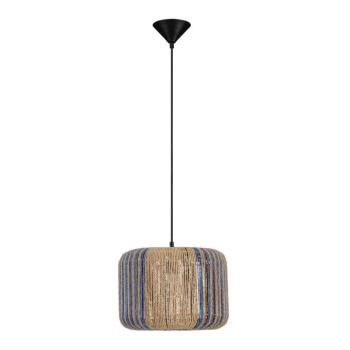 Kék-natúr színű kötél függőlámpa ø 33 cm Abby – Nova Luce kép