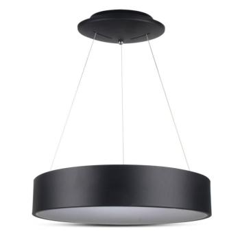 Kerek csillár, 20w, 3000K, meleg fehér, 1725lm, 120°, fekete, CRI>80, dimmelhető, V-TAC, 3993 kép