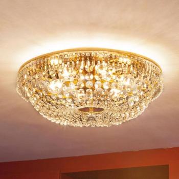 Kerek kristály mennyezeti lámpa SHERATA, ara. 55cm kép
