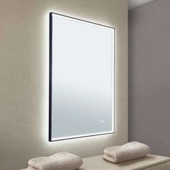 Keretes LED tükör, 70 x 90 cm, CCT, ködmentes, sötétíthető kép