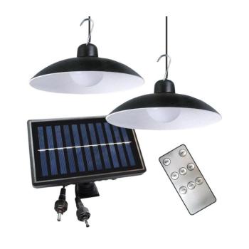KÉSZLET 2x LED napelemes függesztett lámpa LED/6W/3,7V 2000 mAh IP44 + DO EKO9151 kép
