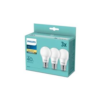 KÉSZLET 3x LED Izzó Philips E27/5,5W/230V 2700K 8718699775445 kép