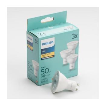 KÉSZLET 3x LED Izzó Philips GU10/4,7W/230V 2700K 8720169294998 kép