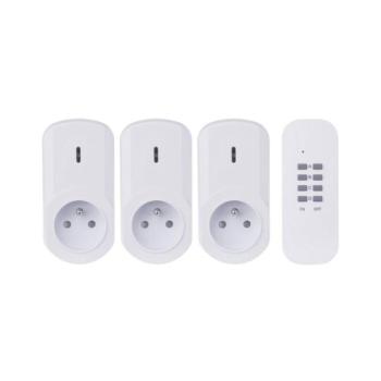 KÉSZLET 3x Távirányításos konnektorok 230V + 1x CR2032 P0070 kép