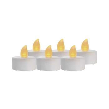 LED dekoráció – 6x teamécses, fehér, 6x CR2032, beltéri, vintage, IP20, EMOS, DCCV11 kép