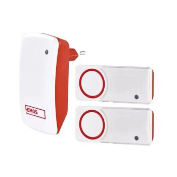 KÉSZLET Vezeték nélküli ajtócsengő + 2x gomb 230V IP44 P5750.2T kép