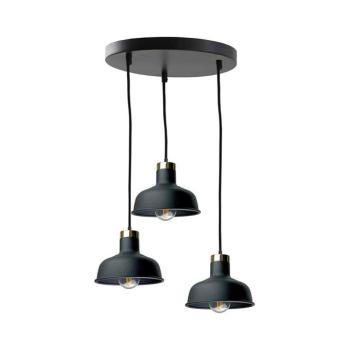 Keter Lighting Csillár zsinóron HEBE 3xE27/60W/230V fekete 2591
